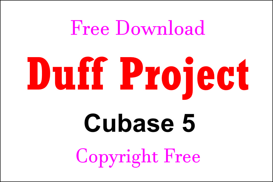 Cubase 5 Duff Music Project Background No – 1 Free Download